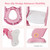 Gymax Foldable Potty Training Toilet Seat W/ Step Ladder Adjustable Baby Kids Home