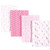 Luvable Friends Baby Girl Cotton Flannel Burp Cloths 4pk, Rainbow, One Size