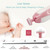 Haoan Baby Nail Clippers With Light Electric Baby Nail Trimmer Kit Led Light Kids Ear Wax Removal Tool For Newborn