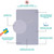 Dream On Me Snuggles Breathable Extra Firm Fiber Portable/mini Crib Mattress In Periwinkle