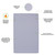 Dream On Me Snuggles Breathable Extra Firm Fiber Portable/mini Crib Mattress In Periwinkle