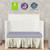 Dream On Me Snuggles Breathable Extra Firm Fiber Portable/mini Crib Mattress In Periwinkle