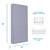 Dream On Me Snuggles Breathable Extra Firm Fiber Portable/mini Crib Mattress In Periwinkle