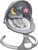 Nova Baby Swing For Infants - Motorized Portable Swing, Bluetooth Music Speaker With 10 Preset Lullabies, Remote Control, Gray - Jool Baby