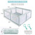 Nordmiex Baby Playpen Safety Play Yard For Baby With Two Pull Rings, 59*70*27 Inch