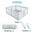 Nordmiex Baby Playpen Safety Play Yard For Baby With Two Pull Rings, 59*70*27 Inch