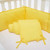 Tiitstoy Crib Bed Fence Soft Bag Stitching Bed Bed Surround Breathable Cotton Anti-collision Baby Bed Surround Kit Yellow