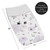Watercolor Floral Lavender Purple , Pink, And Grey Changing Pad Cover By Sweet Jojo Designs