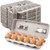 Mt Products Blank Natural Pulp Paper Egg Cartons Holds 12 Eggs - Pack Of 15