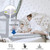 69'' Bed Rail For Toddlers Folding Safety Bed Guard Adjustable Bedside Guardrail Security Rail For Bed Tall Bed Guard Bed Side Rail Guard For Convertible Crib/twin/queen/king Bed,1 Pcs