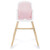 Dream On Me Lulu 2-in-1 Highchair, Convertible, Compact High Chair, Light Weight, Portable, Blush Pink