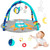 Synpos Thicker Baby Gym Play Mat With Teething Toy Gift For Sensory And Motor Skill Developmen