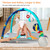 Synpos Thicker Baby Gym Play Mat With Teething Toy Gift For Sensory And Motor Skill Developmen