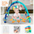 Synpos Thicker Baby Gym Play Mat With Teething Toy Gift For Sensory And Motor Skill Developmen