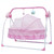 Oukaning Electric Baby Crib Cradle Auto-swing Newborns Bassinets Sleep Bed Infant Rocker