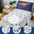 Perfemet 4-piece Toddler Bedding Set - Ultra Soft Cartoon Jurassic Dinosaur Print Boys Toddler Comforter Set - Include Comforter, Flat Sheet, Fitted Sheet And Reversible Pillowcase, Blue Dinosaur