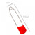 Toddler Baby Safety Pins Hold Clip Locking Pins Head Cloth Anti-rebound