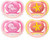 Philips Avent Ultra Air Pacifier, 6-18 Months, Whale/starfish, 4 Pack, Scf085/10