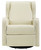 Angel Line Rebecca Upholstered Swivel Gliding Recliner, Beige