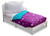 Delta Children 4-piece Girls Toddler Bedding Set Collection | Includes: Fitted Sheet, Flat Top Sheet W/ Elastic Bottom, Fitted Comforter W/ Elastic Bottom, Pillowcase | Starry Night | Purple Stars
