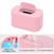 Uposao Usb Baby Wet Wipe Warmer Dispenser Box Portable Diaper Holder With Large Capacity Precise Temperature Control For Car Home Travel Pink
