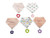 Teething Baby Bibs Bandana Set With Teether Absorbent Organic Cotton Drool Bibs