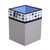 Elephants Blue/grey Collapsible Hamper By Bacati