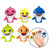Baby Shark 9pc Bath Toy Value Set, Unisex Toddler Bath Toy Set