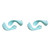 2pcs Children Training Helper Plastic Curve Spoon Fork Set Kid Tableware Flatware Kit Home Supplies