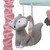 Lambs & Ivy Little Spirit Musical Baby Crib Mobile - Gray, White, Coral, Hearts