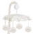 Sweet Jojo Designs Ivory Boho Bohemian Girl Or Boy Baby Nursery Musical Crib Mobile - Gender Neutral Solid Color Beige Cream Off White Farmhouse Chic Unisex Minimalist Tassel Fringe Macrame Cotton