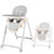 High Chair For Babies And Toddlers Portable Baby Highchair Foldable, Grey