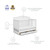 Storkcraft Moss 5-in-1 Convertible Baby Crib With Drawer, White