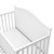 Storkcraft Moss 5-in-1 Convertible Baby Crib With Drawer, White