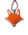 Bacati - Unisex Activity Gym & Playmat, Playful Fox Orange/grey With Toys