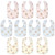 Jytue 10pcs Baby Bibs For Boys & Girls - Waterproof Teething Bib - Newborn Bibs For Baby Girl Boy - Infant Bibs - Machine Washable Newborn Cloth Bib 0-24 Months Baby Drool Bibs
