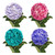 Hydrangeas 15 Stems Of Airbrushed Assorted Colors Lavender Pink Purple Aqua Green Farm Direct Fresh Cut Flowers By Bloomingmore