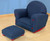 Kidkraft Denim Child Rocker With Ottoman - 18621