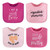 The Peanutshell Cotton Feeding Baby Bib, 8pk Girls