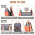 Diaper Bag Backpack,baby Bag With Changing Station Large Capacity Baby Diaper Bag With Insulation Milk Bottle Pocket Multifunction Travel Back Pack With Usb Charging Port Foldable Crib Waterproof