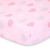 The Peanutshell Pink, White, Gray, Multi-color Elephants, Hearts Microfiber Fitted Sheets, Crib Bed, Washable (2 Pieces)