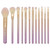 Moda Rose Signature 12pc Makeup Brush Set, Includes Pointed Blush, Crease, And Smoky Eye Brushes