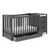 Graco Remi 4-in-1 Convertible Baby Crib And Changer With Drawer, Gray