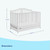 Graco Solano 5-in-1 Convertible Baby Crib With Drawer White