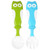 Hemoton 1 Set Owl Pattern Fork Bendable Cutlery Kit Smooth Practical Kids Tableware