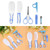 Aramox Baby Manicure Kit 6pcs/set Baby Nail Clipper Scissors Hair Brush Comb Manicure Care Kit