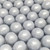 Candy Envy Shimmer Silver Gumballs, 2 Lb. Bag, Large 1 Inch Gum Balls