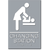 Changing Station Women Sign-gray / White (4 Units)