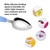 10pcs Tureclos Kids Spoon 2-ended Baby Feeding Training Spoon Stainless Serrated Fruit