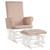 Costway Baby Nursery Relax Rocker Rocking Chair Glider & Ottoman Set W/cushion Pink